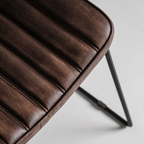Silla ISSERT Estilo Vintage, Negro/Marrón