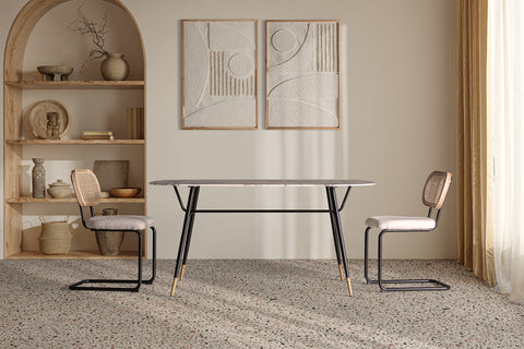 Mesa de Comedor con Tablero en Metacrilato GRAZ