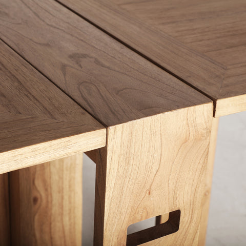 Mesa de Comedor Plegable con Madera Mindi NYRY