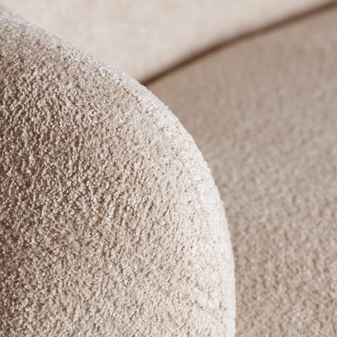 Sofá 2 Plazas De Algodón Bouclé Beige WILTHEN