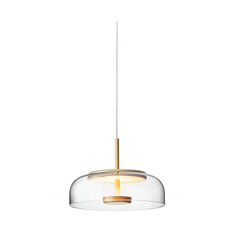 Lámpara Colgante Metal Dorado y Cristal ELECTRA