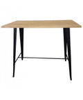 Mesa Alta de Comedor con Tapa de Madera TOLI