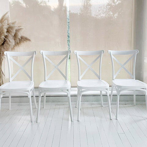 Pack de 4 Sillas de Comedor en Polipropileno CROSS