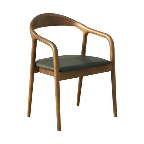 Pack de 2 Sillones en Madera y Piel Vegana YDALIA