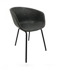 Pack de 2 Sillones en Piel Vegana MISSOURI Gris Oscuro