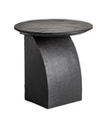Mesa auxiliar Annika en madera de mango con diseño compacto y acabado natural, ideal como mesa de noche o auxiliar en la sala.
