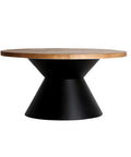 Mesa de centro Amilly en hierro y madera de haya, diseño moderno y cálido ideal para salones y áreas de recepción.