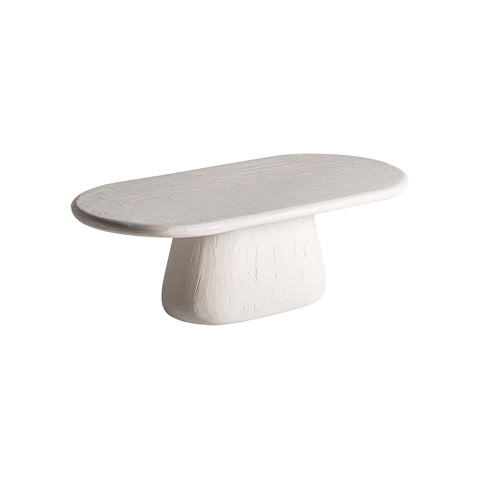 Mesa de centro INHA en madera de mango y DM, diseño robusto y funcional con patas regulables, ideal para salas de estar.